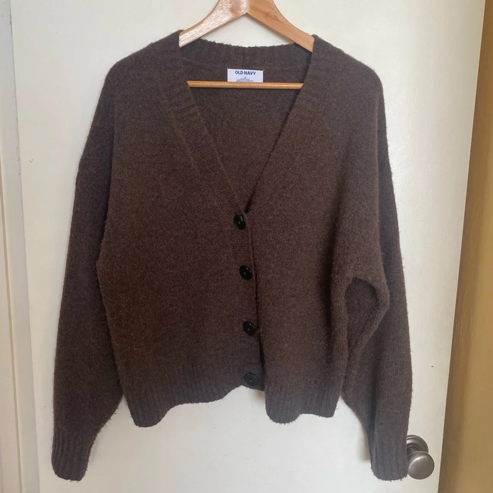 Cardigan Sweater Women’s Medium Brown - Picture 1 of 3